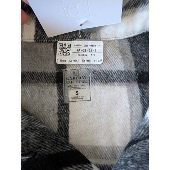 Gameday Couture Philadelphia Eagles Fieldside Fun Plaid Overshirt Shacket - Picture 10 of 13